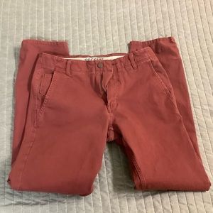 2/$25 Dockers Red Slim Fit Khakis